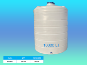 10.000 Lt Dikey Su Deposu