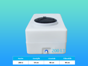 200 Lt Kare Su Deposu