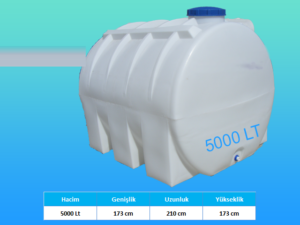 5000 Lt Yatay Su Deposu