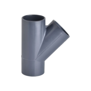 UH-PVC 45° Yapıştırma Muflu Te (Çatal)