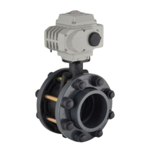 U-PVC Elektrik Aktüatörlü Kelebek Vana 24 V DC / 24 V AC (Takım) Su İçin