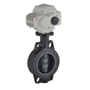 U-PVC Elektrik Aktüatörlü Kelebek Vana 100-260 V AC (Çıplak) Su İçin