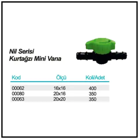 Nil Serisi Kurtağzı Mini Vana